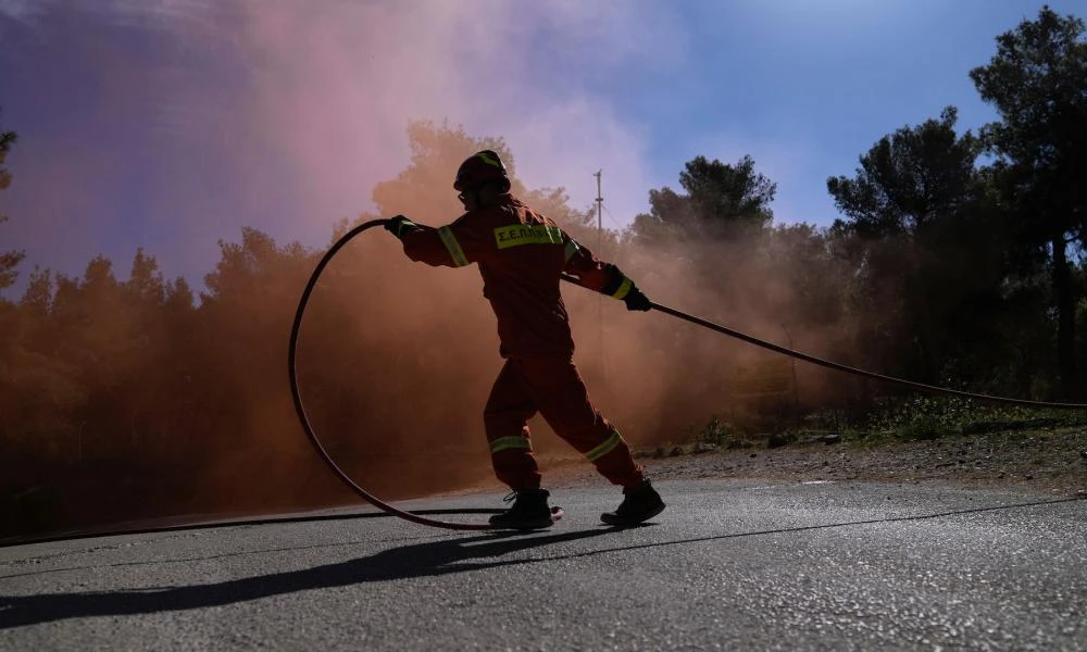 2 προσαγωγές για τη φωτιά στο Λιτόχωρο